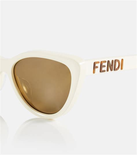 fendi cat|fendi cat eye sunglasses white.